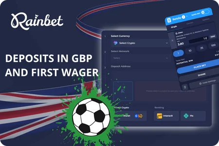 Deposits in GBP and first wager