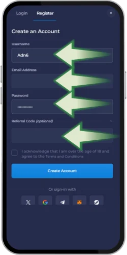 Fill in all required fields