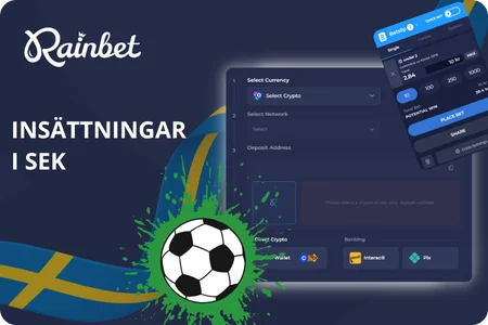 Insättningar i SEK och första spelinsats