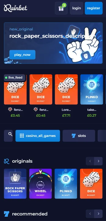 Rainbet mobile play