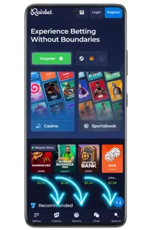 Bezoek de officiële Rainbet website voor veilige Rainbet app download