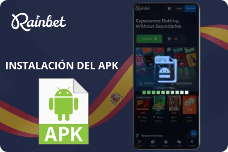 Pasos para activar fuentes desconocidas en Android y completar la rainbet apk download de forma segura.
