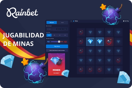 Jugabilidad y volatilidad de Mines