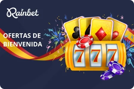 Bono de bienvenida de Rainbet con máquina tragaperras 777